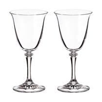 Taça De Cristal Bohemia Para Vinho Branco 250 ml Branta 2 Peças Taça De Cristal Bohemia Para Vinho Branco 250 ml Branta 2 Peças