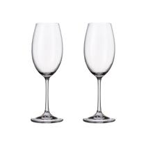 Taça De Cristal Bohemia Para Vinho Branco 300 ml Milvus 2 Peças Taça De Cristal Bohemia Para Vinho Branco 300 ml Milvus 2 Peças
