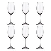 Taça De Cristal Bohemia Para Vinho Branco 300 ml Milvus 6 Peças Taça De Cristal Bohemia Para Vinho Branco 300 ml Milvus 6 Peças