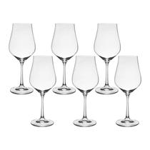 Taça de Cristal Bohemia Para Vinho Branco 350 ml Tulipa 6 Peças Taça de Cristal Bohemia Para Vinho Branco 350 ml Tulipa 6 Peças