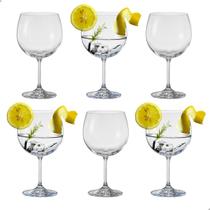 Taça De Cristal Bohemia Para Vinho ou Gin 600 ml Anna 6 Peças Taça De Cristal Bohemia Para Vinho ou Gin 600 ml Anna 6 Peças