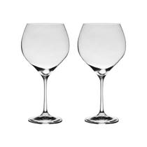 Taça De Cristal Bohemia Para Vinho ou Gin 650 ml Sophia 2 Peças