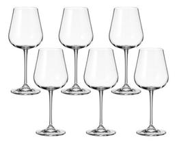 Taça De Cristal Bohemia Vinho Branco 450 Ml Ardea 6 Peças Taça De Cristal Bohemia Vinho Branco 450 Ml Ardea 6 Peças