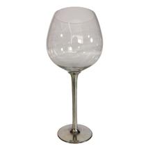 Taça de cristal e haste em estanho john somers - p426o18 Taça de cristal e haste em estanho john somers - p426o18