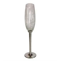 Taça de cristal e haste em estanho john somers - p426q18 Taça de cristal e haste em estanho john somers - p426q18