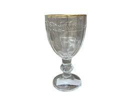 Taça de Cristal Kosher 95ml com Borda Dourada Elegante Taça de Cristal Kosher 95ml com Borda Dourada Elegante