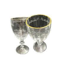 Taça de Cristal Kosher com Borda Dourada - 345ml