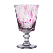 Taça de Cristal Murano Para Água Rosa 480ml Taça de Cristal Murano Para Água Rosa 480ml