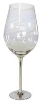 Taça de cristal para bordeaux 1 litro haste em estanho john somers - p426u18