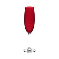 Taça de Cristal Para Champagne 220 ml Cor Vermelha Gastro Bohemia