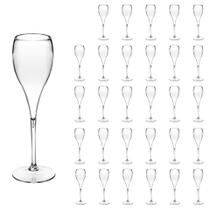 Taça de Espumante 120ml Kit 30un Brut Alto Padrão Acrílico