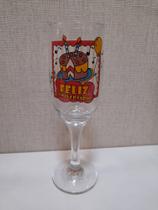 Taça de Espumante de Vidro 190ml Feliz Aniversário