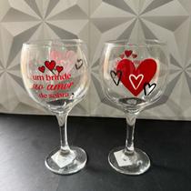 Taça de gim de vidro love com frase de amor decorada 615ml grande transparente taca vinho presente na caixa coração Taça de gim de vidro love com frase de amor decorada 615ml grande transparente taca vinho presente na caixa coração