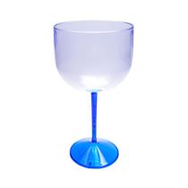 Taça De Gin Acrílico Base Cristal Colorida 550 Ml