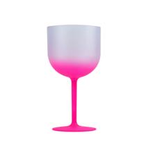 Taça de Gin de Plástico Cor Degradê Rosa Capacidade 400 ml Taça de Gin de Plástico Cor Degradê Rosa Capacidade 400 ml
