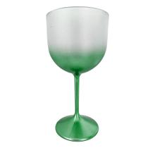 Taça de Gin De Plástico Cor Verde Degradê Capacidade 400 ml