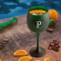 Taça de gin de vidro verde personalizada palmeiras 615ml na caixa presente taca gim cerveja drink palmeira grande pai Taça de gin de vidro verde personalizada palmeiras 615ml na caixa presente taca gim cerveja drink palmeira grande pai