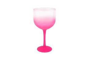 Taça de Gin Degrade Rosa e Branco
