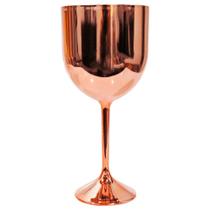 Taça de Gin Metalizada Rose Gold - Elegância e Estilo