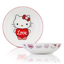 Taça de jantar Toynk Sanrio Hello Kitty Love Ceramic 23cm Taça de jantar Toynk Sanrio Hello Kitty Love Ceramic 23cm