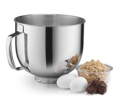 Taça de mistura Cuisinart SM-50MB de aço inoxidável de 5,5 litros Taça de mistura Cuisinart SM-50MB de aço inoxidável de 5,5 litros