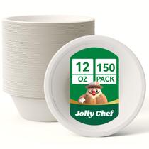 Taça de papel descartável JOLLY CHEF Compostable 350 mL (pacote com 150) Taça de papel descartável JOLLY CHEF Compostable 350 mL (pacote com 150)