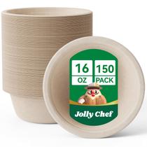 Taça de papel descartável JOLLY CHEF Compostable 450 mL (pacote com 150) Taça de papel descartável JOLLY CHEF Compostable 450 mL (pacote com 150)