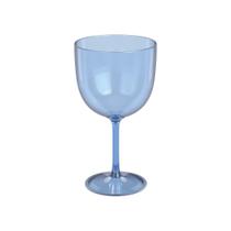 Taça de Plástico 500 ml Gin Cristal Azul - Plasutil