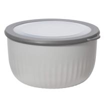 Taça de plástico Oggi Prep, armazene e sirva 4 litros com tampa transparente