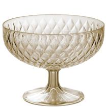 Taça de Plástico para Sobremesa 1,9 Litros Cristal Glamour âmbar Plasutil ref.14249