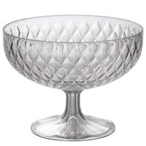 Taça de Plástico para Sobremesa 1,9 Litros Cristal Glamour Incolor Plasutil ref.14248