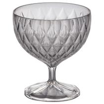 Taça de Plástico para Sobremesa 350ml Cristal Glamour Incolor Plasutil ref.14252