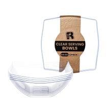 Taça de servir R-kay Extra Large 1,9 l/64 onças de plástico transparente x6 Taça de servir R-kay Extra Large 1,9 l/64 onças de plástico transparente x6