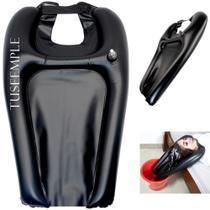 Taça de shampoo portátil Tuseemple para lavar o cabelo em casa em preto Taça de shampoo portátil Tuseemple para lavar o cabelo em casa em preto
