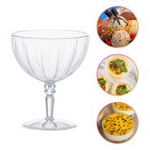 Taça de Sobremesa Acrílico Transparente 390ml Tijela Doces Sorvetes Pote Linha Liv - Paramount