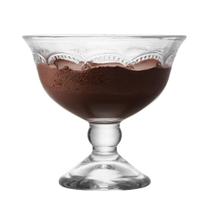 Taça de Sobremesa de Vidro Transparente Belle Epoque Sorvete 180ml Lyor