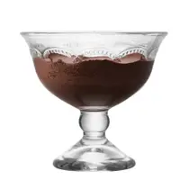 Taça de Sobremesa de Vidro Transparente Belle Epoque Sorvete 180ml Lyor