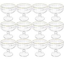 Taça de Sobremesa em Cristal Imperial Fio de Ouro 200mL 12 peças - Lyor