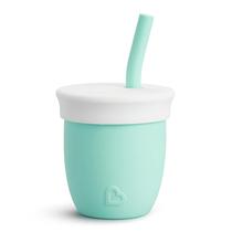 Taça de treinamento Munchkin C'est Silicone! Aberto com canudo 120mL 6m+