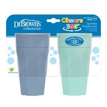 Taça de treino Dr. Brown's Milestones Cheers 360 300 ml, pacote com 2