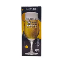 Taça de Vidro Berlin Frases 330ml Taça de Vidro Berlin Frases 330ml