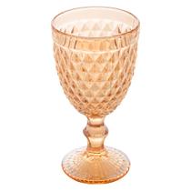 Taça de Vidro Bico Abacaxi Cor Âmbar Metalizado para Água Vinho Lyor 325ml Taça de Vidro Bico Abacaxi Cor Âmbar Metalizado para Água Vinho Lyor 325ml