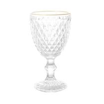 Taça de Vidro Bico de Abacaxi c/ Fio de Ouro 325 ml Lyor Taça de Vidro Bico de Abacaxi c/ Fio de Ouro 325 ml Lyor