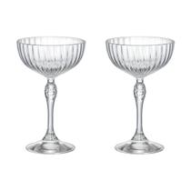 Taça De Vidro Bormioli Rocco Para Coquetel 220 ml America 20s 2 Peças