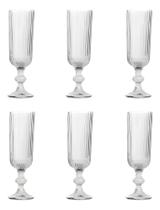 Taça de Vidro Canelada 160ml - Conj. c/ 6 unidades Taça de Vidro Canelada 160ml - Conj. c/ 6 unidades