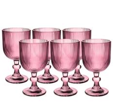 Taça de Vidro Canelada 255ml - Conj. c/ 6 unidades Taça de Vidro Canelada 255ml - Conj. c/ 6 unidades