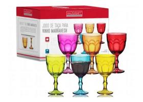 Taça De Vidro Com 6 Taças Hauskraft Original 250Ml