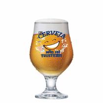 Taça de Vidro de Cerveja Beer Master Com Cerveja 395ml - Ruvolo