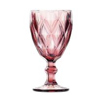 Taça De Vidro Diamante Rosa 300Ml C/ 06 - Tok House Taça De Vidro Diamante Rosa 300Ml C/ 06 - Tok House