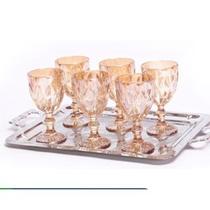 Taça De vidro Diamond 320ml - sofisticação e delicadeza